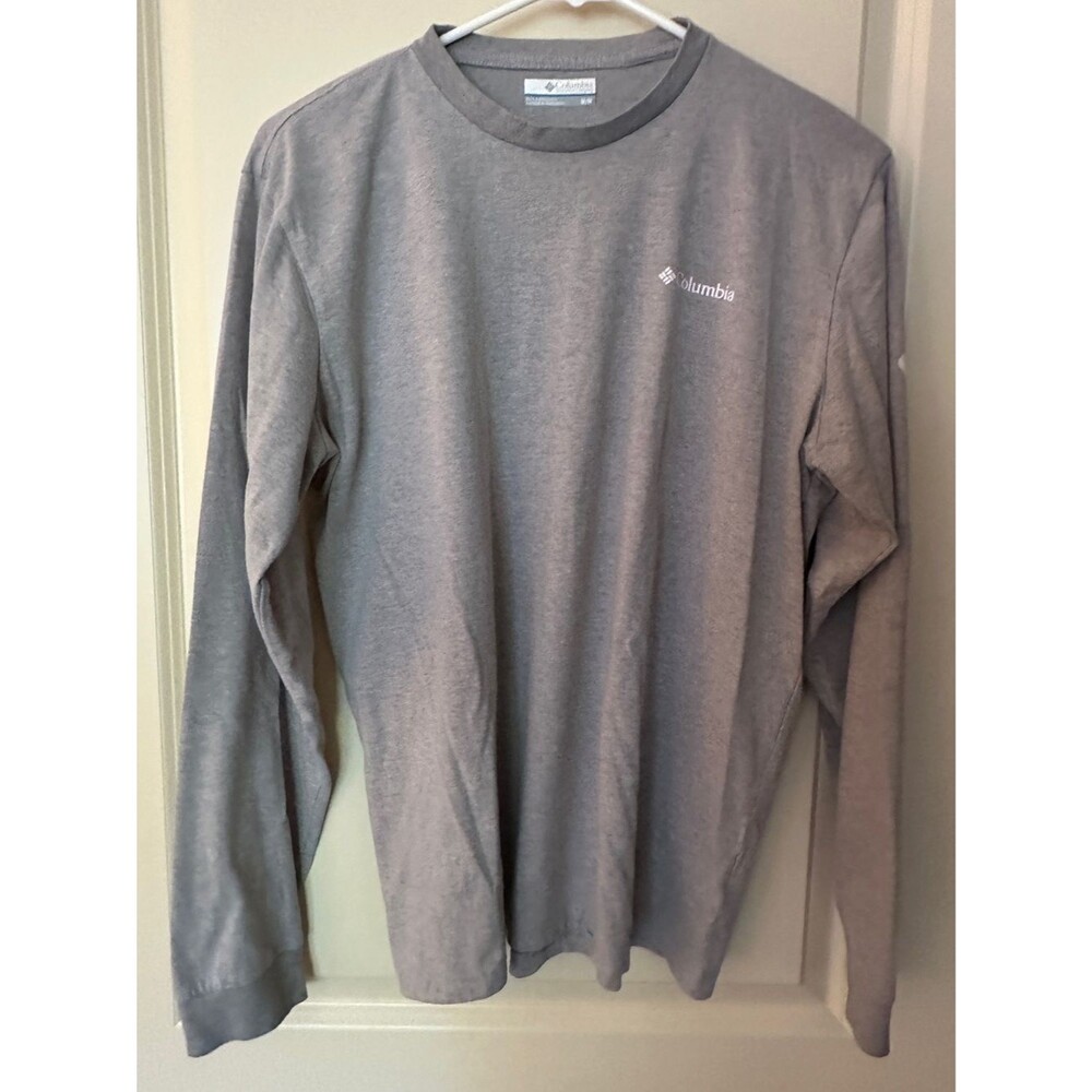 Columbia Grey Long Sleeve Tee Shirt Women's Sz Medium